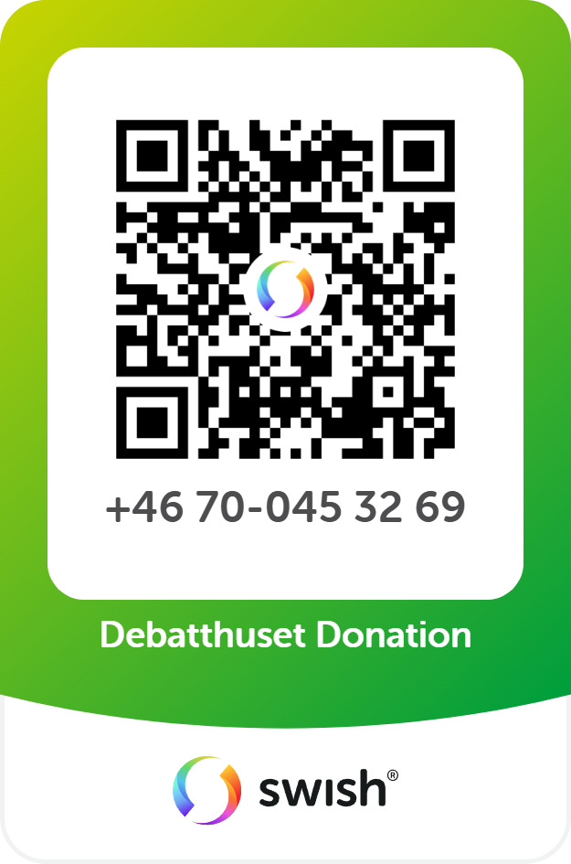 Swish-kod för donationer +46700453269